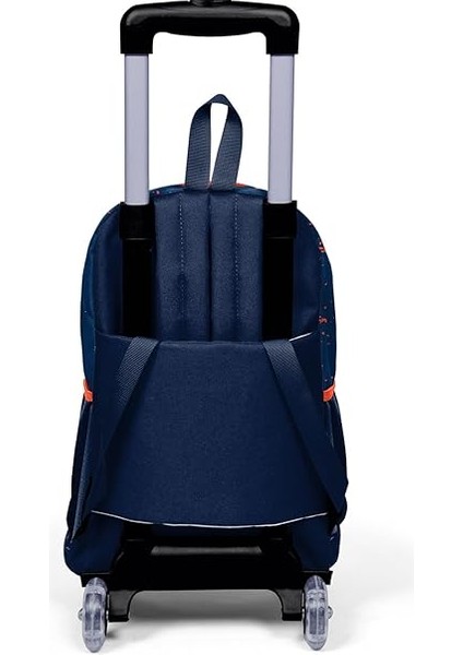 High Işıklı Tekerlekli Turuncu Lacivert Basketbol Çekçek Okul Çantası - Erkek Çocuk modelleri