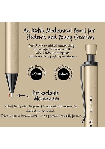 Office Icon-X Metal Versatil 0.7 mm Bej fırsatları