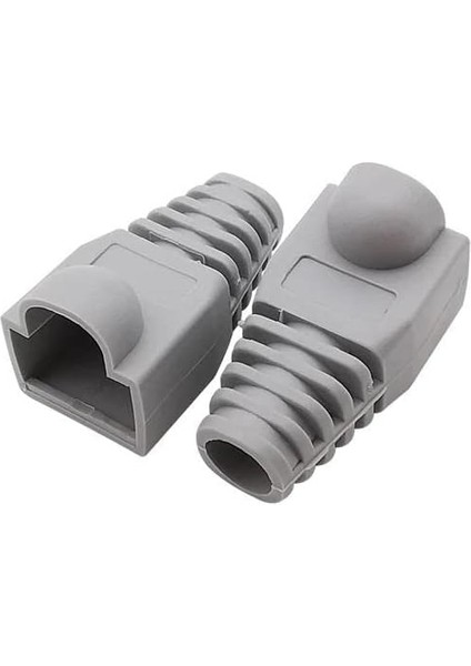 Plus PX-CAT6100 Gri Ca5/cat6 RJ45 Koruma Kılıfı, Cat6 Cover 100 Adet