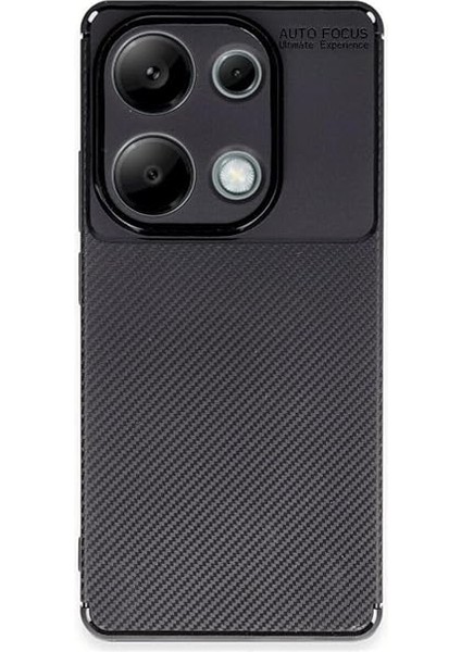 Poco M6 Pro 4g Kılıf Auto Focus Karbon Desenli Silikon Kapak Siyah fiyatları