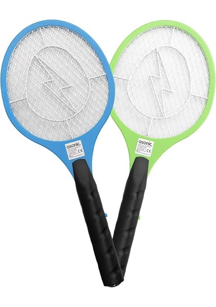 Pilli Sinek Öldürücü Raket Elektrikli Sinek Raketi, Sinek Öldürücü Yakalayıcı Asonic AS-A22-1 Adet