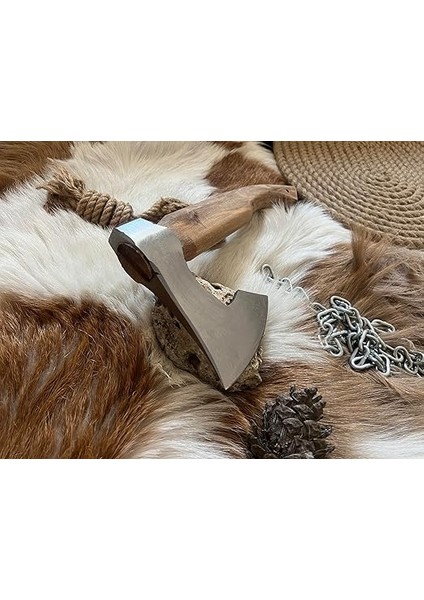 Yapımı Dövme Kamp Baltası No 2 Düz modelleri