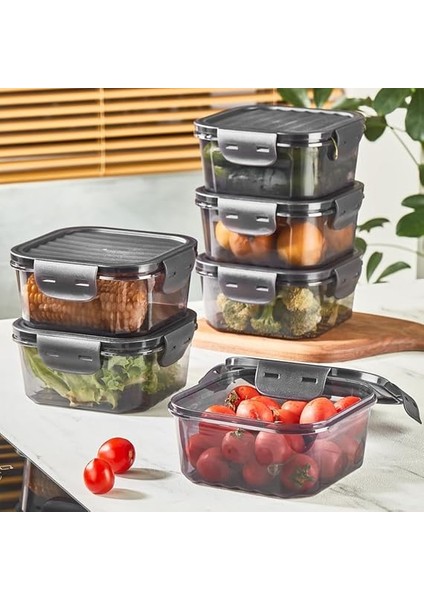 Life 6 Adet Vakumlu Sızdırmaz Saklama Kabı Seti 400ML 800ML 1400ML MIT1087 modelleri