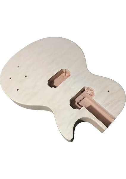 Elektro Gitar Gövdesi Kapitone Akçaağaç Maun Ahşap Topuk Başlığı Kendin Yap Gitar Projesi Için modelleri