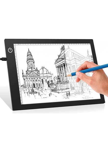 LED Işıklı A4 Boy Çizim Kopyalama Eskiz Çizim Ultra Ince Animasyon Portre Çizim Tableti