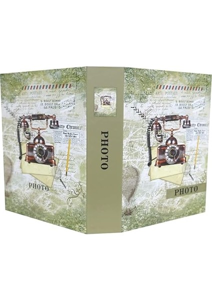 Fotoğraf Albümü 10X15CM 200 Fotoğraf Kapasiteli Renkli Antika Telefon Desenli Anı Albümü modelleri