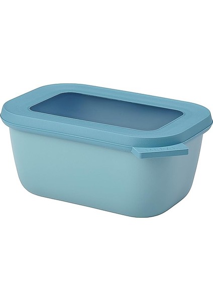 - Multi Bowl Cirqula Rectangular - Kapaklı Saklama Kabı - Buzdolabı Için Hava Geçirmez Saklama Kutusu, Mikrodalga Fırın Kabı ve Saklama Kabı Olarak Uygundur - 750 ml - Nordic Green