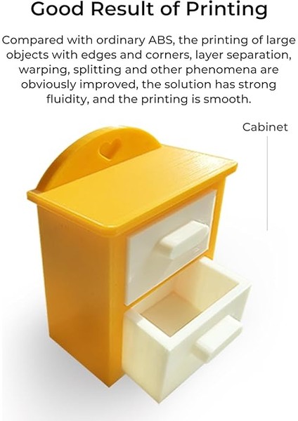 Abs Filament 1,75 Mm, Cr Abs Filament, Yüksek Dayanıklılık, Zehirsiz, Aşınmaya Dayanıklı, Tüm Creality Fdm-3d Yazıcılar ile Uyumlu, Beyaz 1 kg modelleri