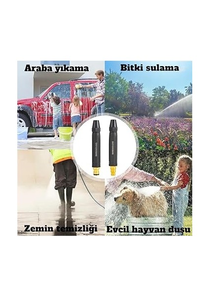 Ayarlanabilir Kademeli Basınçlı Hortum Ucu Tabancası Araç Yıkama Tabancası Bahce Sulama Ucu indirimleri