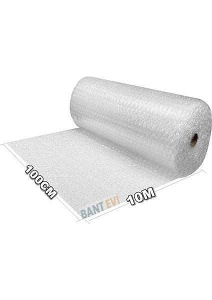 Evi Balonlu Naylon Patpat 100CM Genişlikte Rulo Havalı Eşya Koruma Ambalaj Pat Pat (100CM x 10M)