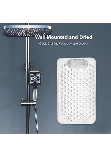 Home 1 Adet Vantuzlu Banyo ve Duş Kaydırmazı Duşa Kabin Küvet Içi Vantuzlu Banyo Paspası Beyaz Renk 36 x 69,5 cm modelleri
