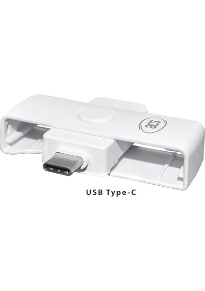 ACR39U-NF Iı Usb-C Pocketmate Kart Okuyucu, Eıd Akıllı Kart Kompakt Tip-C, Beyaz modelleri
