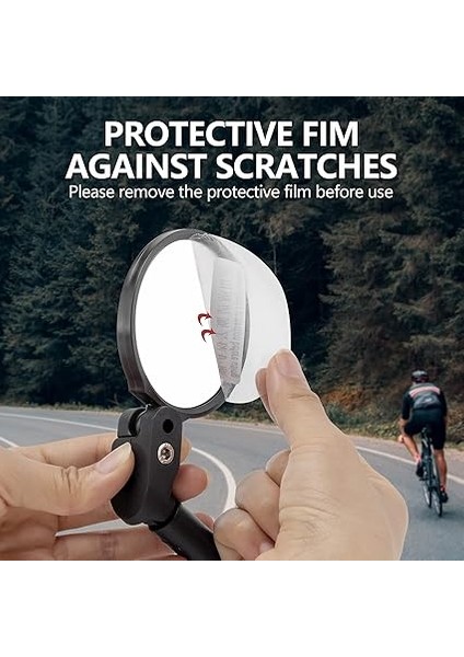 Bisiklet Aynası Evrensel 360° Döner Dikiz Aynası Hd Bisiklet Aynası E-Bisiklet Mtb Yol Bisikleti Için Katlanır Bisiklet fırsatları