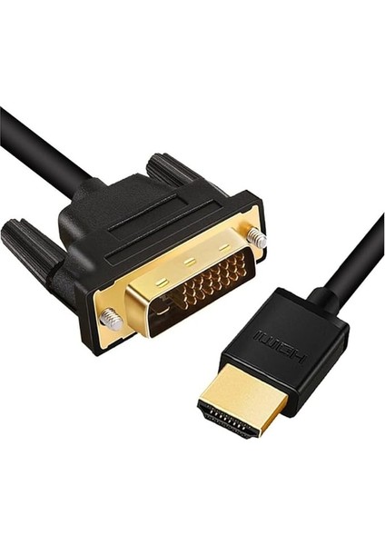 4633 HDMI To DVI 24+1 Çevirici Çift Yönlü Monitör Kablosu 3 Metre