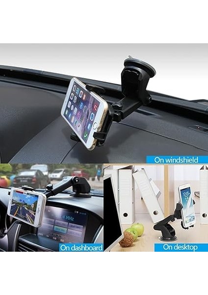 Vantuzlu Torpido Üstü Teleskobik Araç Telefon Tutucu modelleri