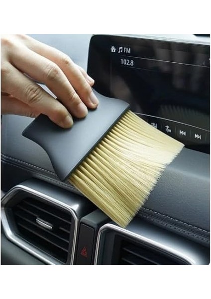 Araba Detay Temizlik Fırçası, Yumuşak Uçlu, Çizmez, Iç ve Dış Temizlik Fırçası, Havalandırma Paneli, Torpido, Gösterge Paneli, Klima Temizleme Fırçası, Oto Detay Fırçası