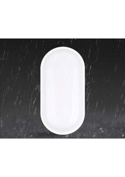Geldi Banyo Tavan Lambası Aydos 20W Oval Balkon Tavan Lambası 6400K Beyaz LED Işık Teras Duvar Lambası (Beyaz) modelleri