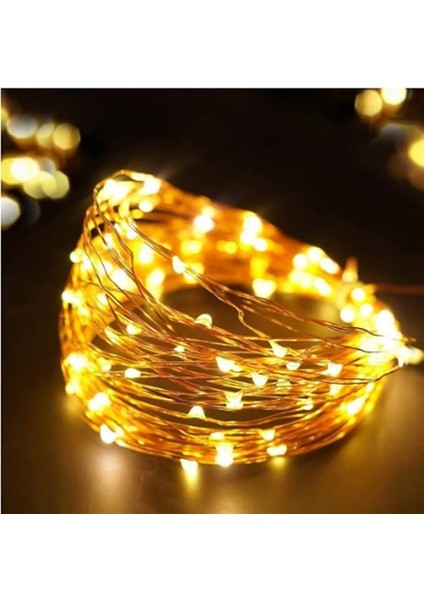 Peri LED Tüm Renkler USB Girişli (Sarı, 10 Metre)