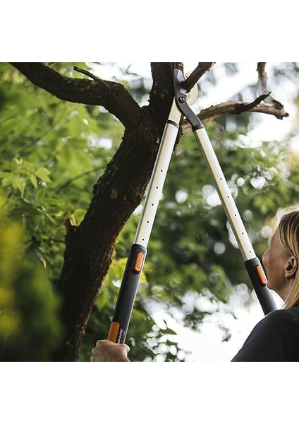 Smartfit L86 Teleskopik Budama Makası, Paslanmaz Hassas Çelik ve Alüminyum, Siyah-Turuncu Renkte, Ölçüler: 66 Cm-90 cm x 21,5 Cm, 1013564 fiyatları