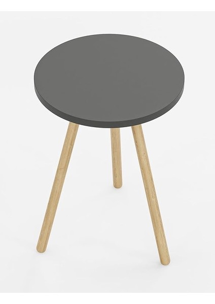 Yuvarlak Yan Sehpa Ahşap Ayaklı Tekli Zigon Sehpa fırsatları