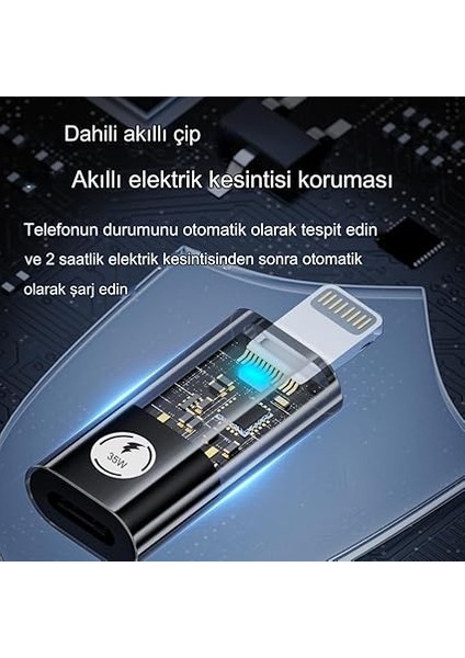 Pd 35W Lightning To Type C Çevirici Dönüştürücü iPhone Yuva Çevirici Hızlı Şarj ve Veri Aktarımı Otgsl fiyatları