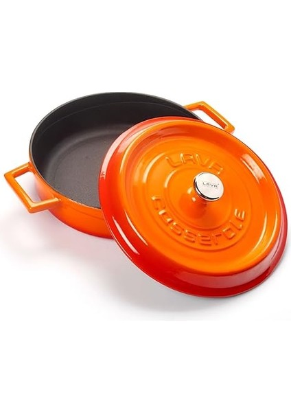 Döküm Çok Amaçlı Yayvan Tencere 24 cm Turuncu - Lv Y St 24 K2 modelleri