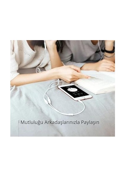 3.5mm 2'li Aux Kulaklık Çoklayıcı, Siyah indirimleri