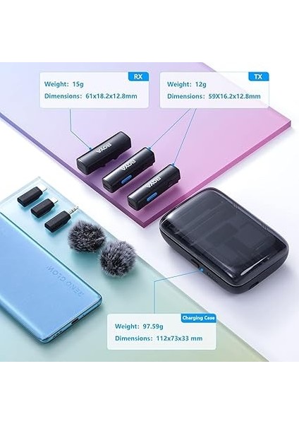 Boyalink All-In-One Çift Kanal Kablosuz Mikrofon fiyatları