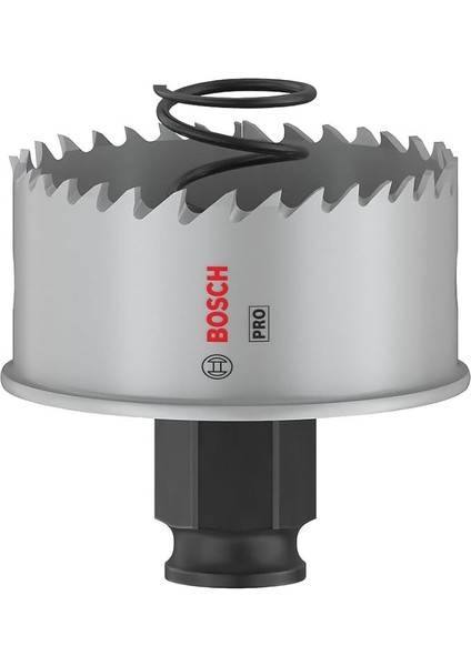 1 x Pro Sheet Metal Power Change Plus Delikli Testere (Paslanmaz Çelik Levhalar, Çelik Levhalar, Ø 54 Mm, Profesyonel Aksesuar Döner Matkap/sürücü)