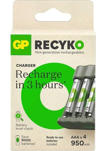 B441 USB Pil Şarj Cihazı 4 Adet 950MAH Aaa Ince Pilli Set fiyatları