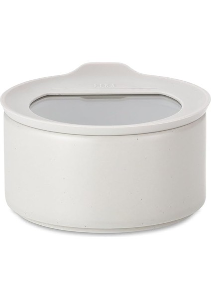 Fika One Seramik Saklama Kabı Buz Beyaz 600 ml D-NEONE060-01
