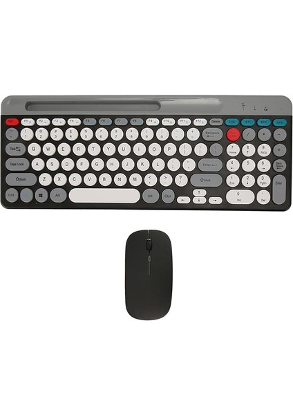 Bluetooth Klavye Mouse Kablosuz Klavye ve Rgb Mouse Set 2.4g Bluetooth ve Batarya Taşınabilir Hafif ve Ince Tasarım ZYG-806