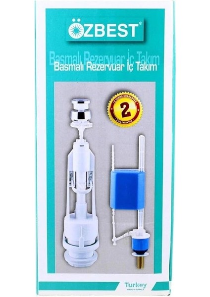 Su Tasarruflu Basmalı Klozet Rezervuar Iç Takımı - Uyumlu ve Dayanıklı