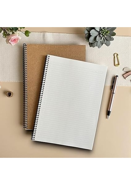 Tanıtım Çizgili Spiralli Not Defteri, A4 Boyut (21X29,7 Cm), 60 Yaprak, 90GR. Ivory Kağıt, Ofis Için Ideal (Kahverengi Kapak) modelleri