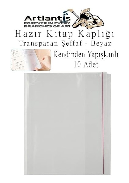 Hazır Kitap Kaplığı Şeffaf Buzlu Beyaz 10 Adet 1 Paket Cırtlı Ayarlanabilir Kendinde Yapışkanlı Kaplık Okul Sınıf fiyatları