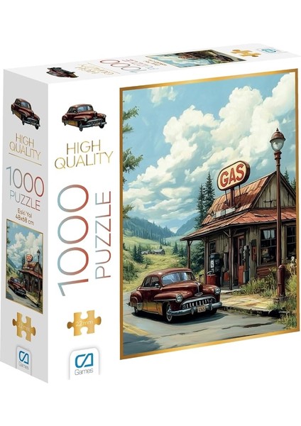 Games Eski Yol 1000 Parça 2,2mm Kalınlık 48X68CM Profesyonel Hobi Puzzle Yapboz Serisi