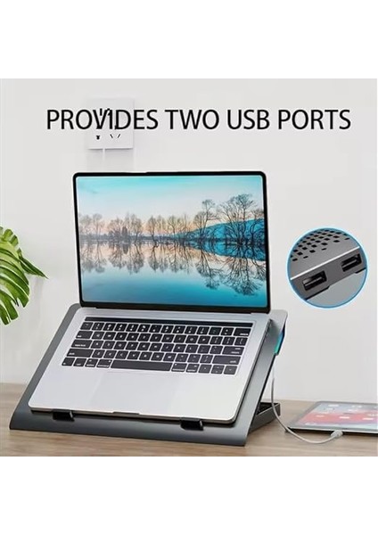 Şok Soğutma Profesyonel Dizüstü Bilgisayar Notebook Soğutucu Laptop Stand Işıklı Oyuncu Laptoplarına Özel Tek Büyük Fanı Ile Hızlı Soğutma 2 USB Giriş S601 indirimleri