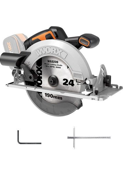 WX520.9 20VOLT 190MM Kömürsüz Profesyonel Şarjlı Daire Testere (Akü Dahil Değildir)
