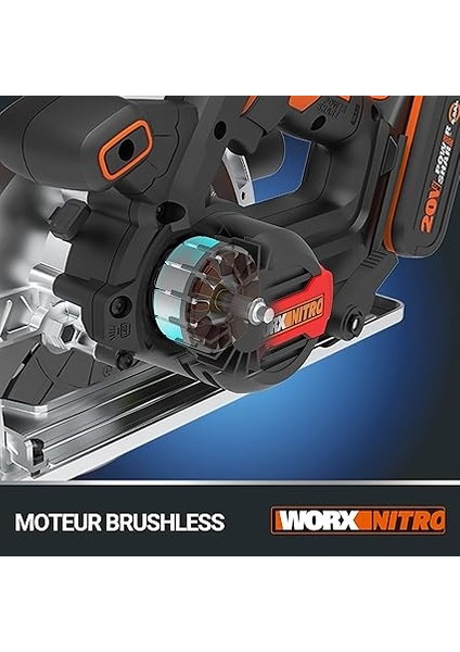 WX520.9 20VOLT 190MM Kömürsüz Profesyonel Şarjlı Daire Testere (Akü Dahil Değildir) fırsatları