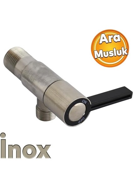 Ara Musluk Metal Aç Kapa Vanalı Metal Taharet Musluğu Sağlam Wc Klozet Flex Bağlantı Aparat fiyatları