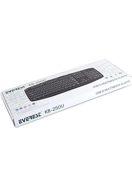 KB-250U, Multimedia Q Klavye, Türkçe, Siyah modelleri