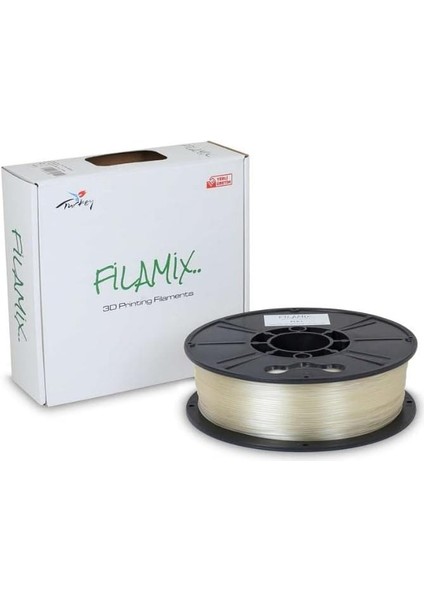 Pla + 1.75 mm Filament 1 kg Plus Şeffaf