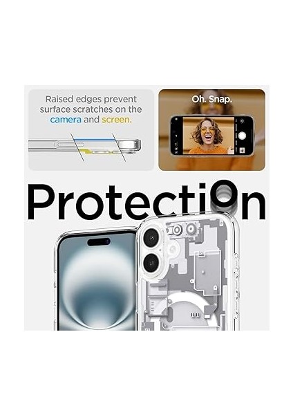 iPhone 16 Ince Magsafe Kılıf Ultra Hybrid Sararma Karşıtı Duraclear™ Hava Kanalı Teknolojisi™ Askeri Sınıf Koruma Magfit Zero One White Tasarım Kapak - ACS08209 indirimleri