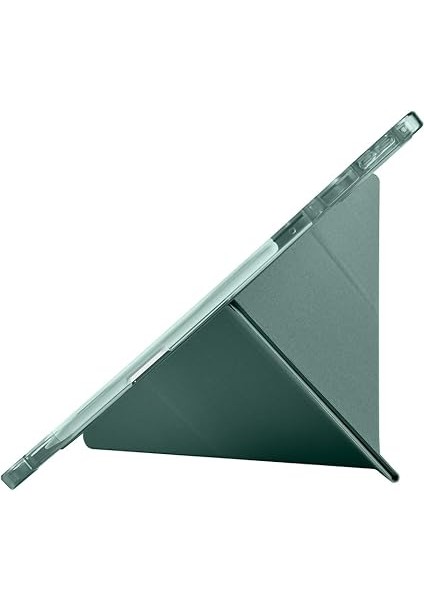 Lenovo Idea Tab 7 Pro 12.7 TB-373FU Kılıf Silikon Standlı Kalem Bölmeli Kılıf Koyu Yeşil modelleri