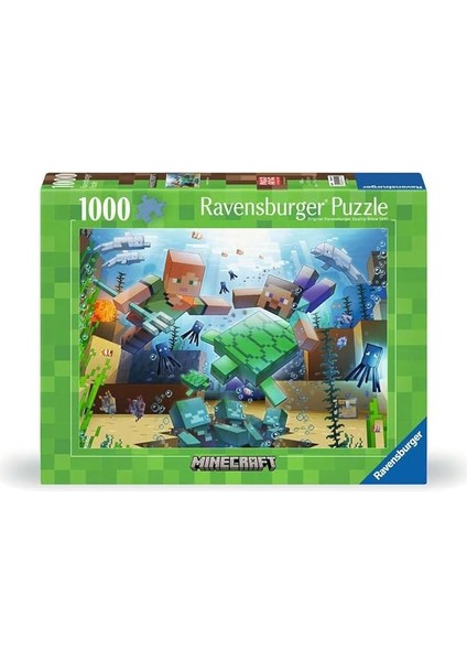 Mojang Minecraft Mozaik 1000 Parça Yetişkinler Için Yapboz - 12000421 - El Işi Aletler, Almanya'da Üretilmiştir, Her Parça Birbirine Mükemmel Uyar