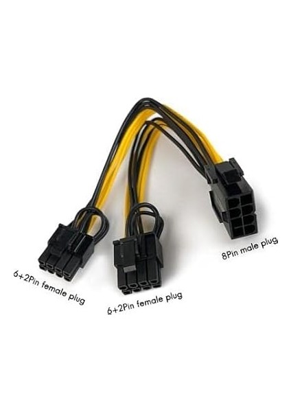 Plus PX-4302-8 8 Pin To 2x8 Pin Psu Ekran Kartı Güç Çevirici Kablo modelleri