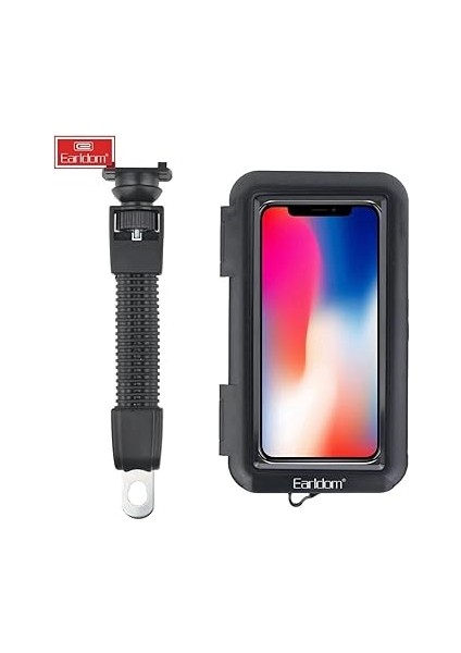 EH-139 Motosiklet Telefon Tutucu Ayna Tipi Su Geçirmez Dokunmatik Dikiz Aynası 4,7-7 Inç Bisiklet Motor fiyatları