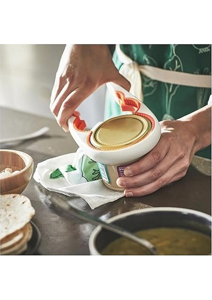 Kavanoz Açacağı, Beyaz-Turuncu, 21 Cm, 3-7 cm Kapak Çapı Için indirimleri