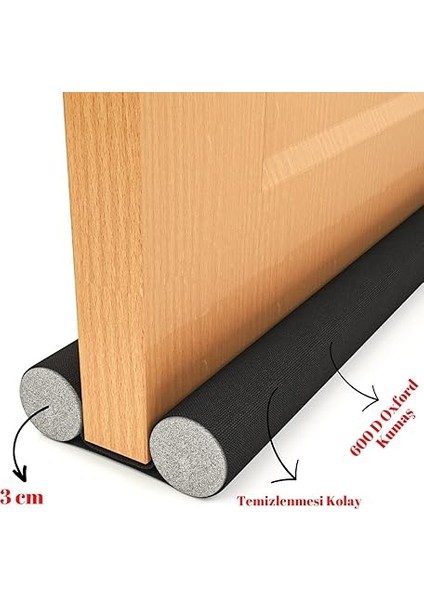 Taraflı Kapı Altı Izolasyon Süngeri, Kapı Altı Rüzgar Önleyici, Ayarlanabilir, Soğuk Geçirmez, Toz Geçirmez, Eşik Altlığı, Kapı Contası (Kahverengi) fiyatları