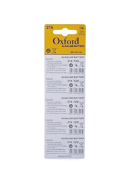 27A MN27 V27A V27GA 12 Volt Alkalin Uzaktan Kumanda Pili 5’li Paket fiyatları